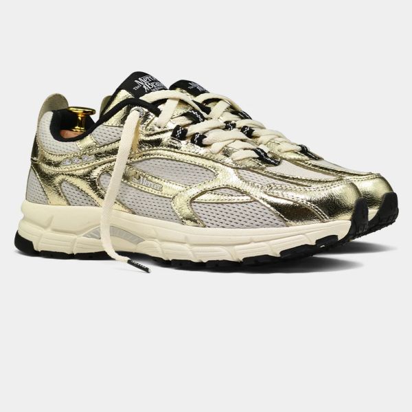 Mercer Amsterdam The Re-Run Cracked Sneaker Goud