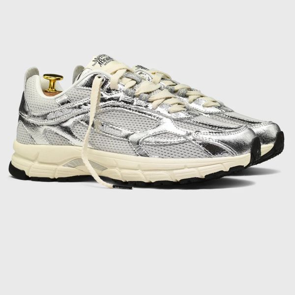 Mercer Amsterdam The Re-Run Cracked Sneaker Zilver