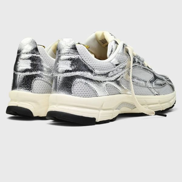 Mercer Amsterdam The Re-Run Cracked Sneaker Zilver