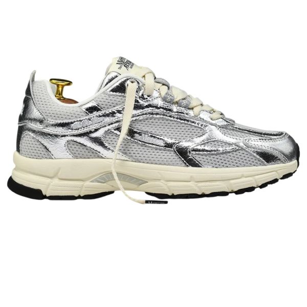 Mercer Amsterdam The Re-Run Cracked Sneaker Zilver