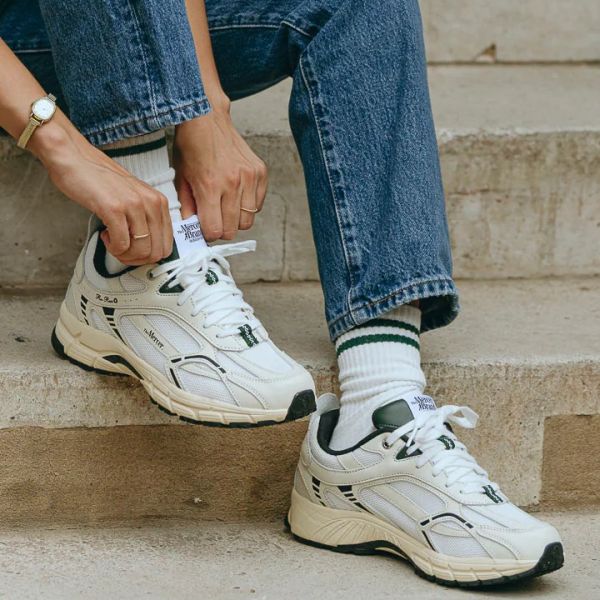 Mercer Amsterdam The Re-Run Nappa Sneaker Off White