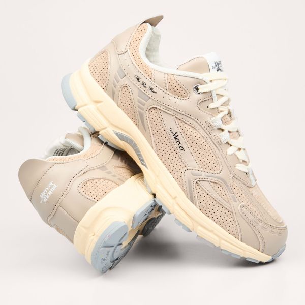 Mercer Amsterdam The Re-Run Perforated Sneaker Beige