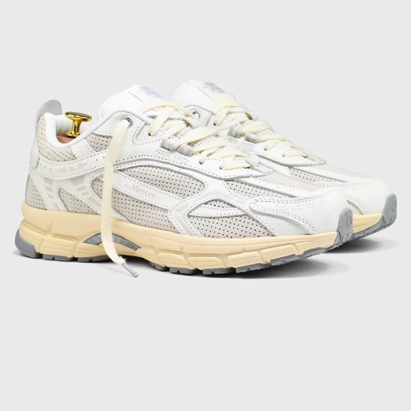Mercer Amsterdam The Re-Run Perforated Sneaker Off White