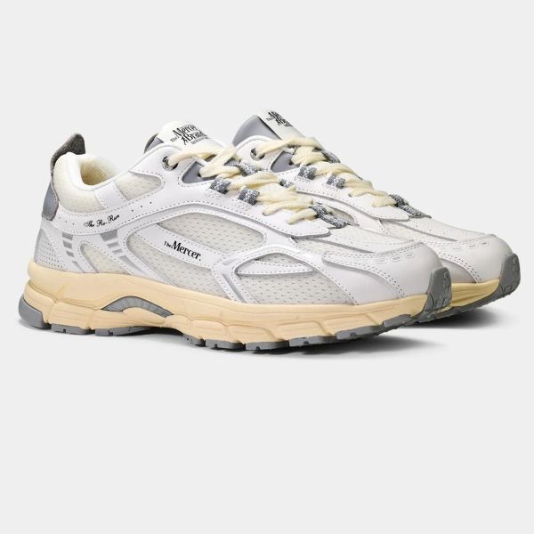 Mercer Amsterdam The Re-Run Vintage Sneaker Wit/Grijs
