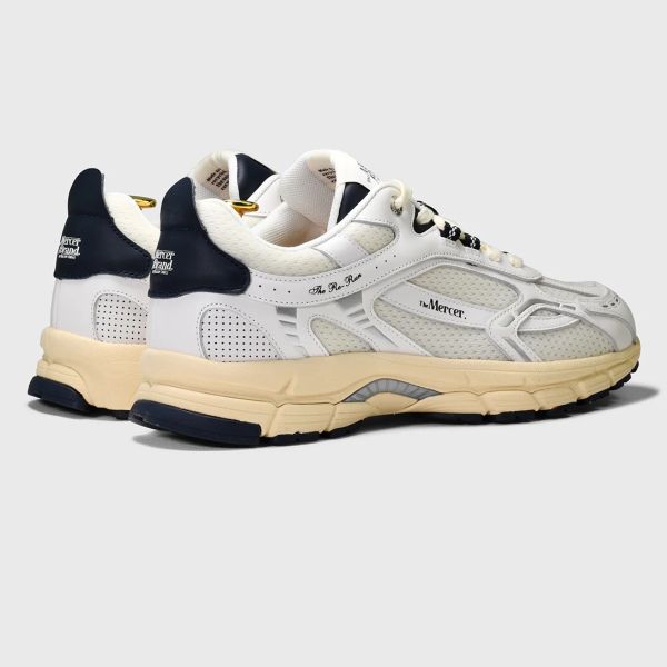 Mercer Amsterdam The Re-Run Vintage Sneaker Wit/Navy