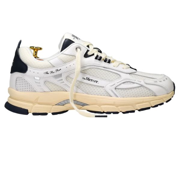 Mercer Amsterdam The Re-Run Vintage Sneaker Wit/Navy