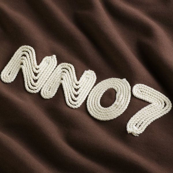 NN.07 David Logo Sweater Bruin