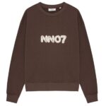 NN.07 David Logo Sweater Bruin