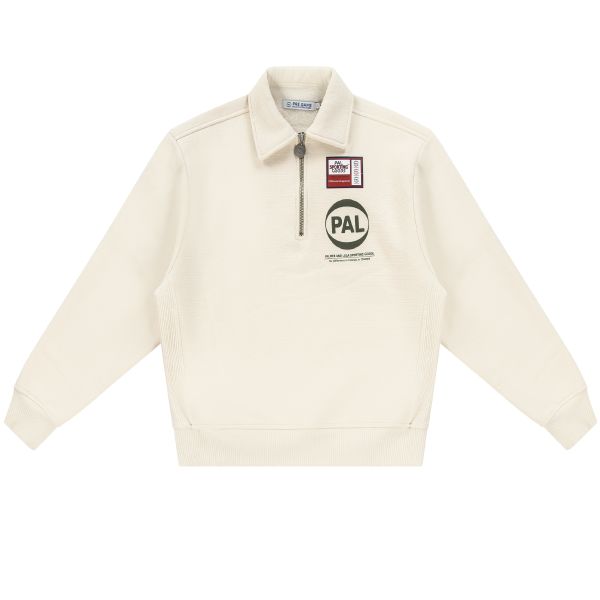 PAL Sporting Goods Company Half Zip Sweater Off White