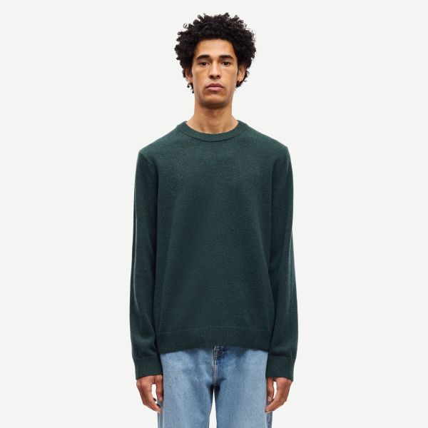 Samsøe Samsøe Isak Knit Sweater Donker Groen
