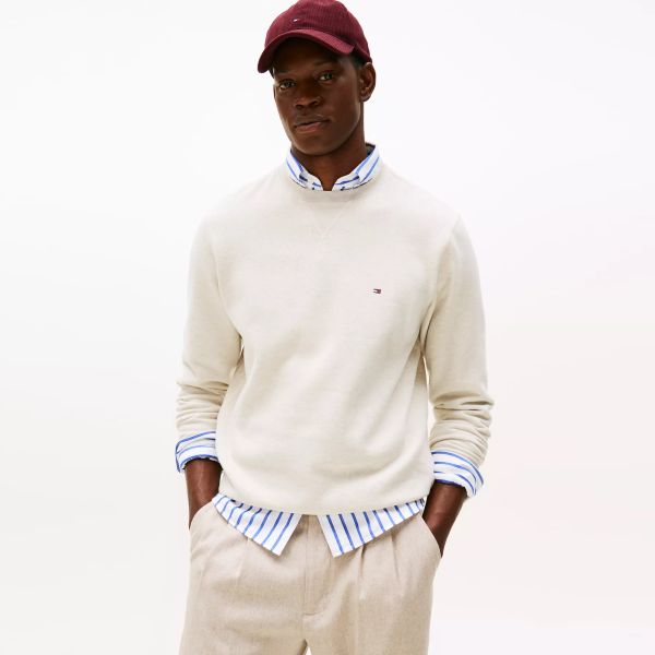 Tommy Hilfiger Essential Fleece Sweater Off White