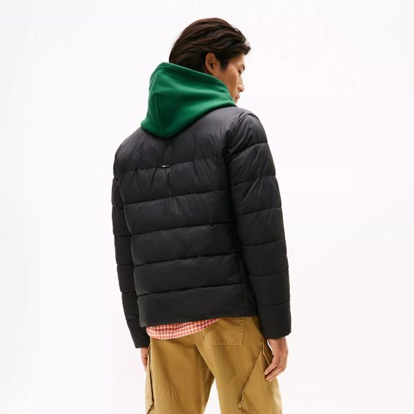 Tommy Hilfiger Mid Weight Collar Puffer Zwart