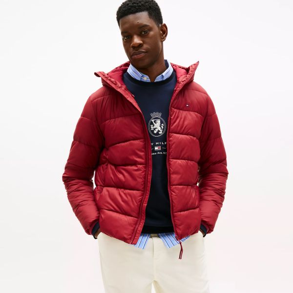 Tommy Hilfiger Mid Weight Puffer Bordeaux