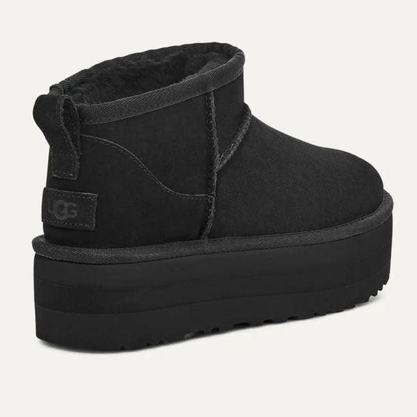UGG Classic Ultra Mini Platform Laars Zwart