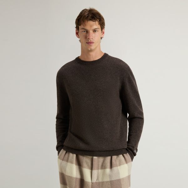 Woolrich Lambswool Sweater Bruin