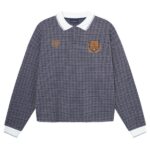 Don't Waste Culture Alethea Longsleeve Polo Navy