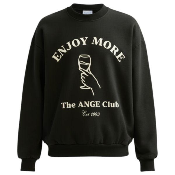 ANGE Projects Enjoy More Sweater Zwart