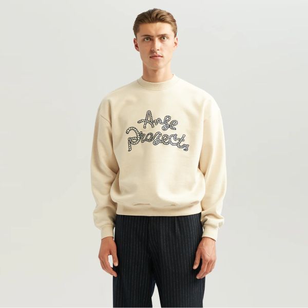 ANGE Projects Rope Sweater Off White