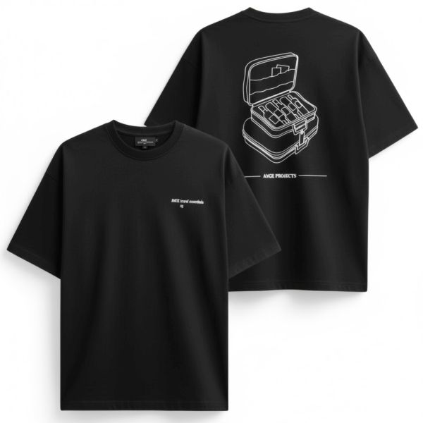 ANGE Projects Travel Essentials T-shirt Zwart