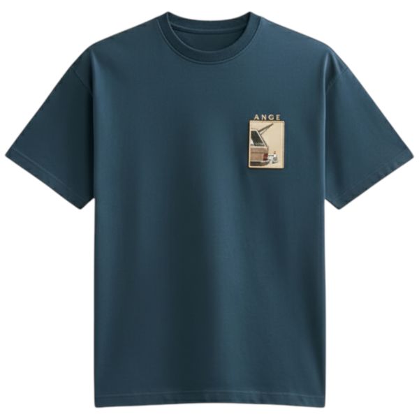ANGE Projects Wine Drive Patch T-shirt Navy