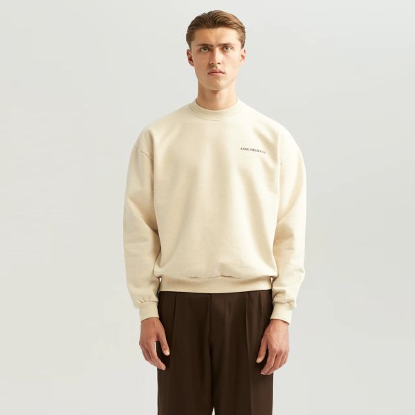 ANGE Projects Wine Drive Sweater Off White
