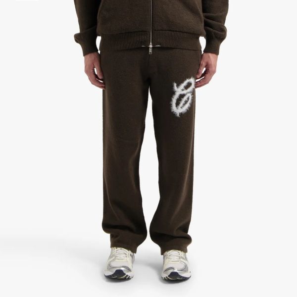 CROYEZ FLUFFY ESSENCE KNIT SWEATPANTS | BROWN