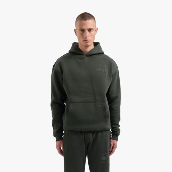 Croyez Stamp Hoodie Green