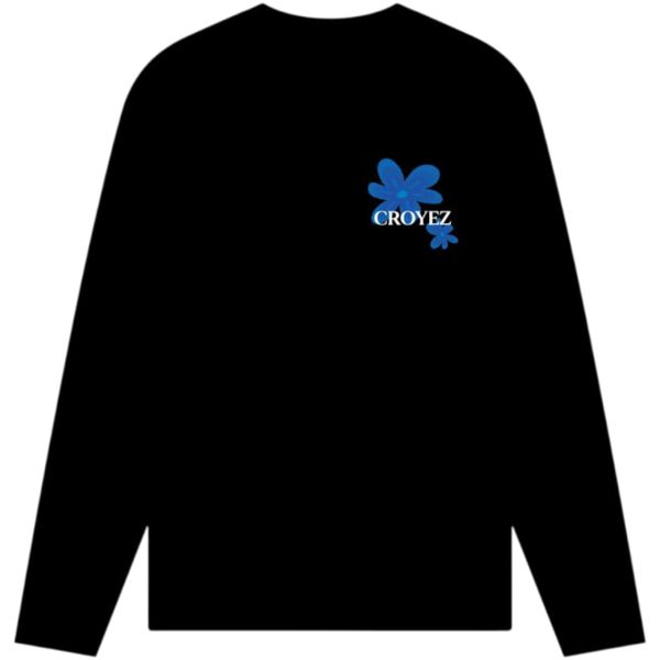 Croyez Botanique Longsleeve T-shirt Zwart
