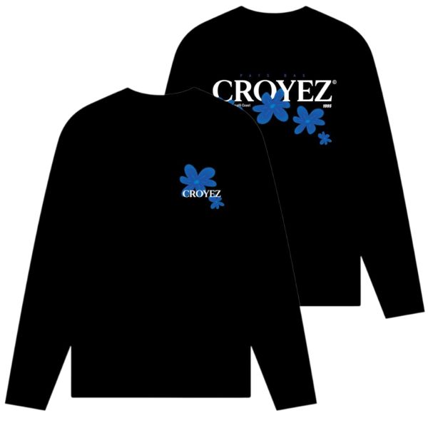 Croyez Botanique Longsleeve T-shirt Zwart