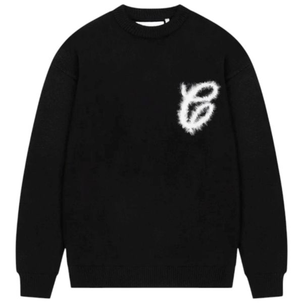 Croyez Fluffy Essence Knit Sweater Zwart 1