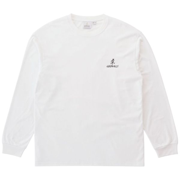 Gramicci One Point Logo Longsleeve T-shirt Wit