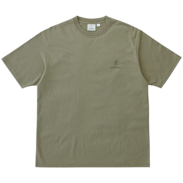 Gramicci One Point Logo T-shirt Donker Groen