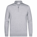 Profuomo Luxury Half Zip Sweater Grijs
