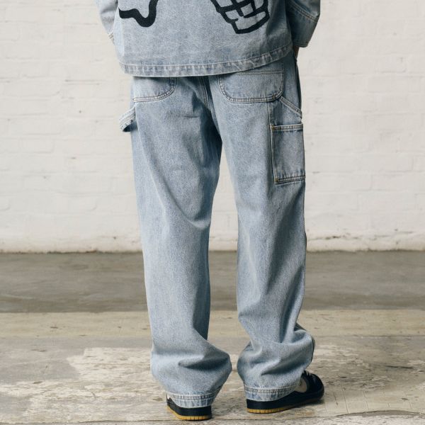 Icecream Cones & Bones Carpenter Jeans Licht Blauw