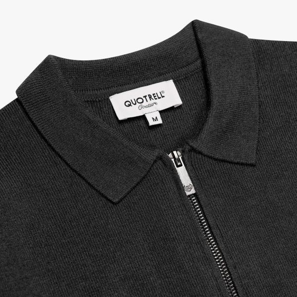 Quotrell Chief Knitted Polo Zwart