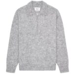 NN.07 Alfie Zip Polo Grijs