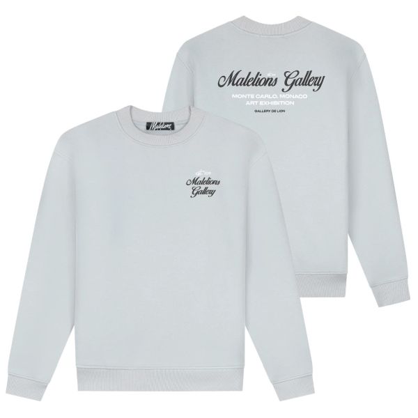 Malelions Gallery Sweater Grijs