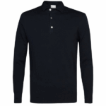 Profuomo Luxury Longsleeve Polo Navy