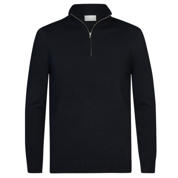 Profuomo Luxury Half Zip Sweater Navy