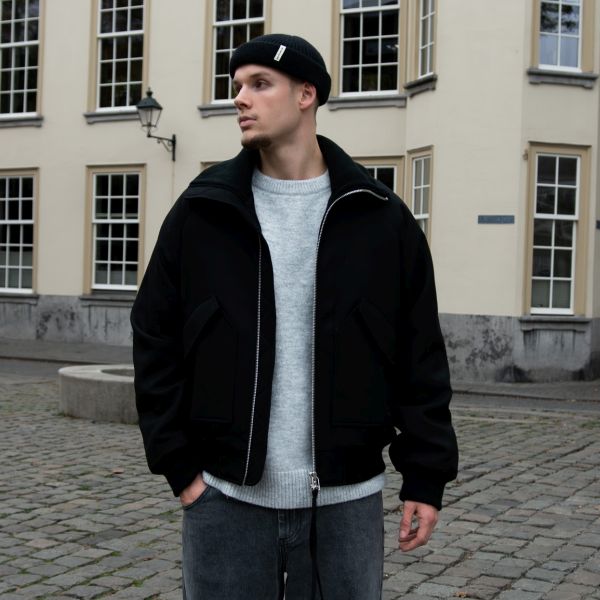 Wool Bomber Jack Zwart