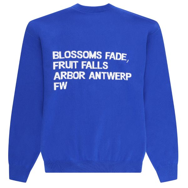 Arbor Antwerp Blossoms Knit Sweater Blauw
