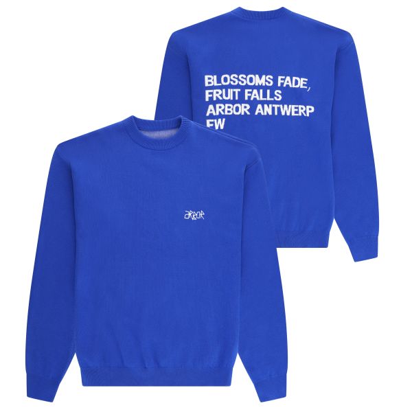 Arbor Antwerp Blossoms Knit Sweater Blauw