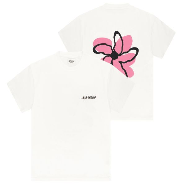 Arbor Antwerp Pink Floral T-shirt Wit
