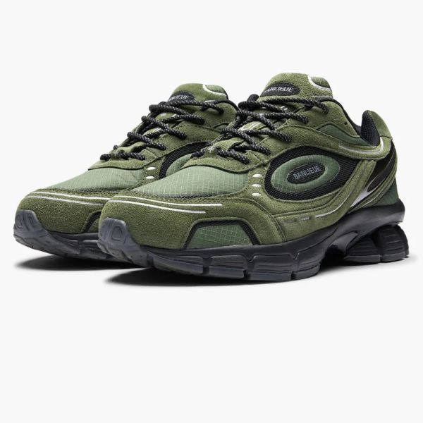 Banlieue The Runner + Winterised Sneaker Donker Groen