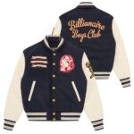 Billionaire Boys Club Fanfare Script Wool Varsity Jack Navy