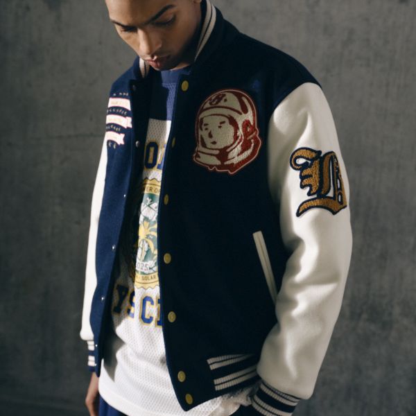 Billionaire Boys Club Fanfare Script Wool Varsity Jack Navy