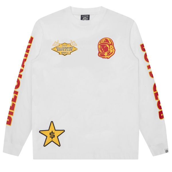 Billionaire Boys Club Multi Graphic Longsleeve T-shirt Wit