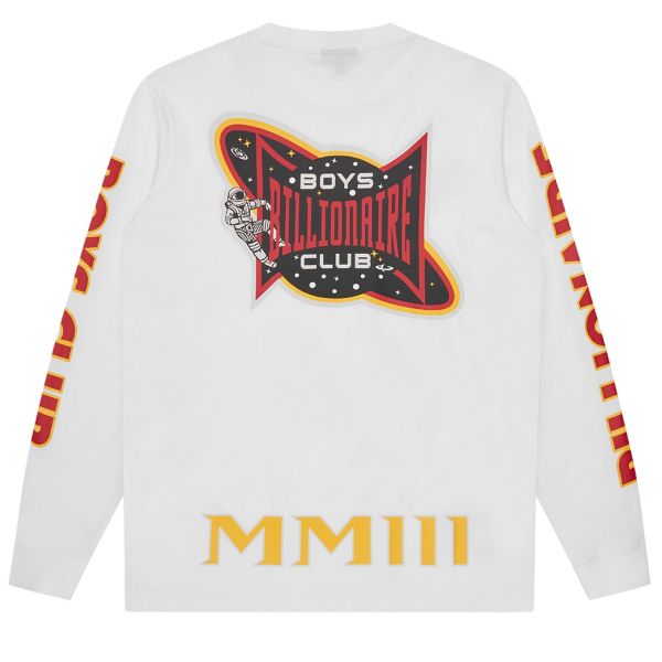 Billionaire Boys Club Multi Graphic Longsleeve T-shirt Wit