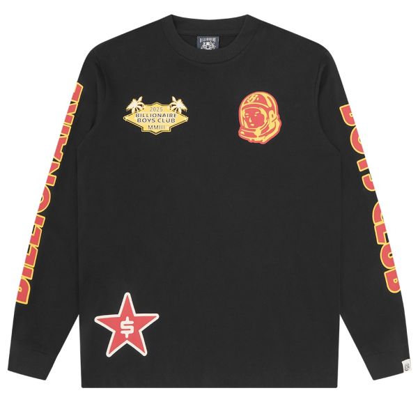 Billionaire Boys Club Multi Graphic Longsleeve T-shirt Zwart