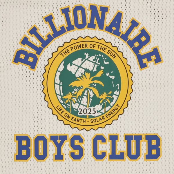 Billionaire Boys Club World College Mesh Football Shirt Off White/Navy